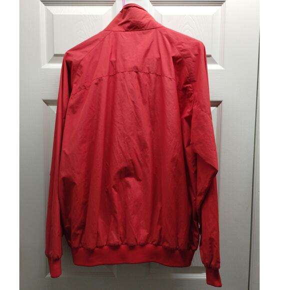Jos. A. Bank Men's Size Small Water Repellant Red Mock Neck Zip-Up Rain Jacket - Picture 2 of 5